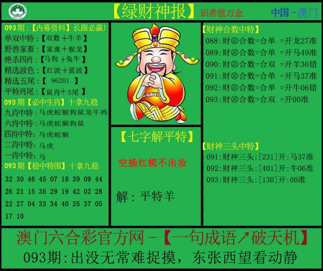 093期绿财神[图]